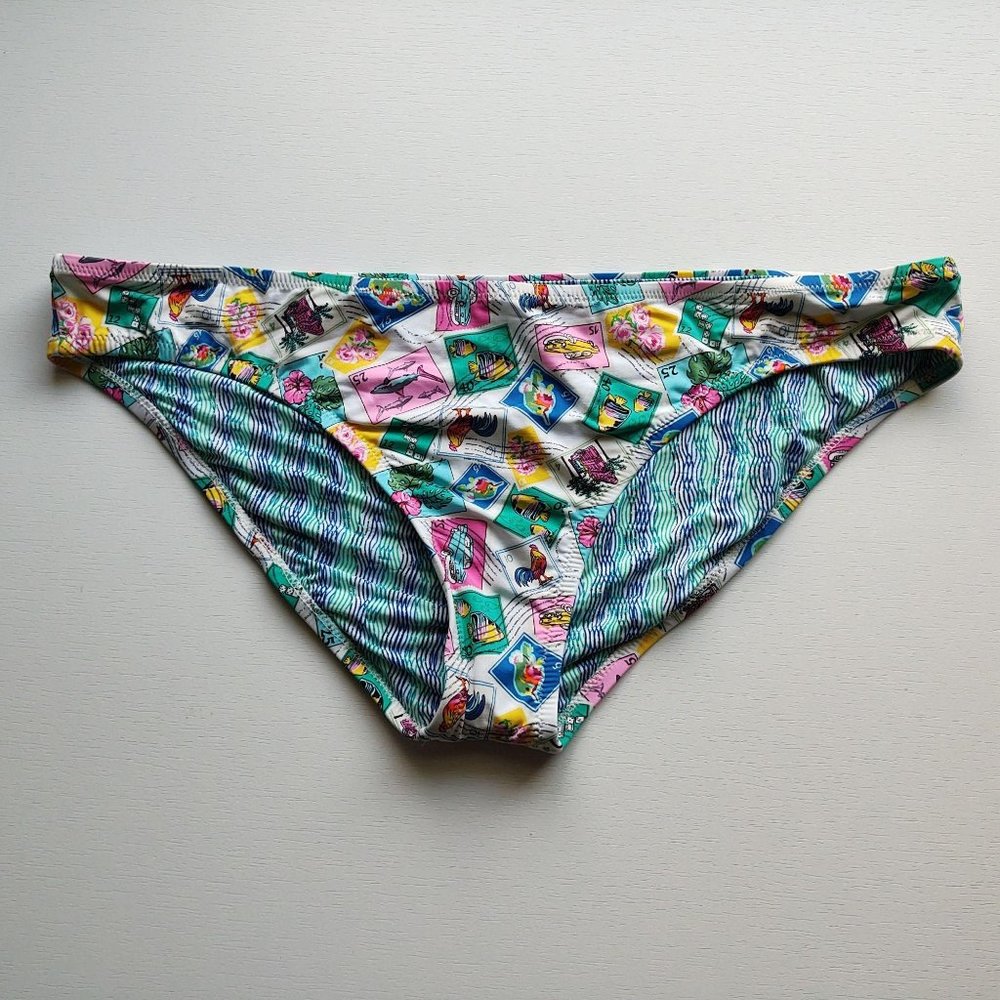 NWOT Vera Bradley White w/ Multi Bikini Bottom